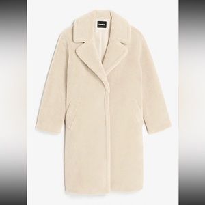 Sherpa coat Express Cozy Lined Ivery Sz S